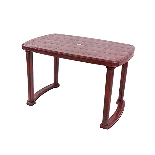 Plastic table Rectangular Shape Plastic Dining Table for Home, Dining Room, Office, Restaurants, Cafeterias, Garden, Indoor & Outdoor. 