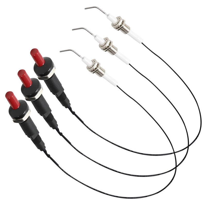 1 Out 2 Premium Piezo Spark Ignition Kit Bbq Grill Push Button Igniter