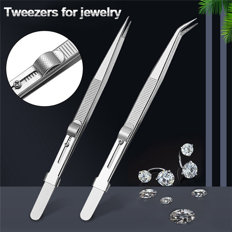 4 Pack Diamond Jewelers Tweezers Holder Pick Up Tool Claw - View #6
