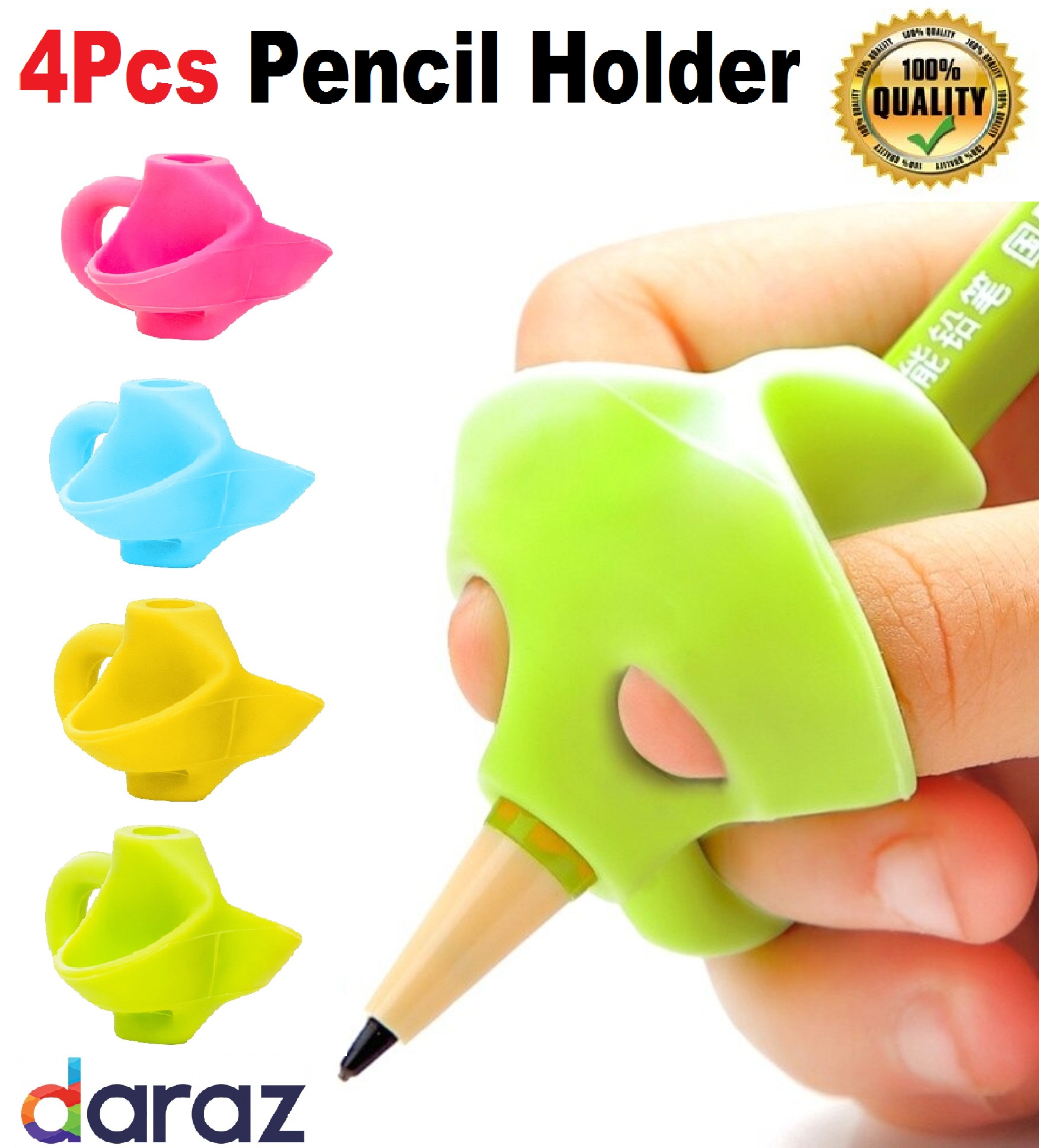 4pcs Children Writing Pencil Pan Holder Kids Learning Practise Silicone Pen Aid Grip Posture Correction Device for Students New