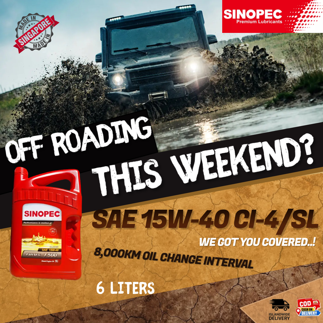 SINOPEC TULUX CI-4/SL 15W40 Diesel Engine Oil (6 liters). 