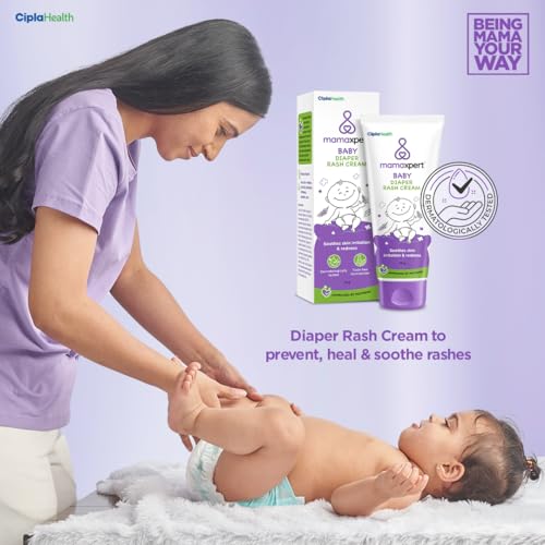 Cipla Health Mamaxpert Baby Diaper Rash Cream-75gm| Anti - Rash cream for babies | Made by Experts | Dermatologically tested | 0-5 Years (FROM INDIA)SAB. 