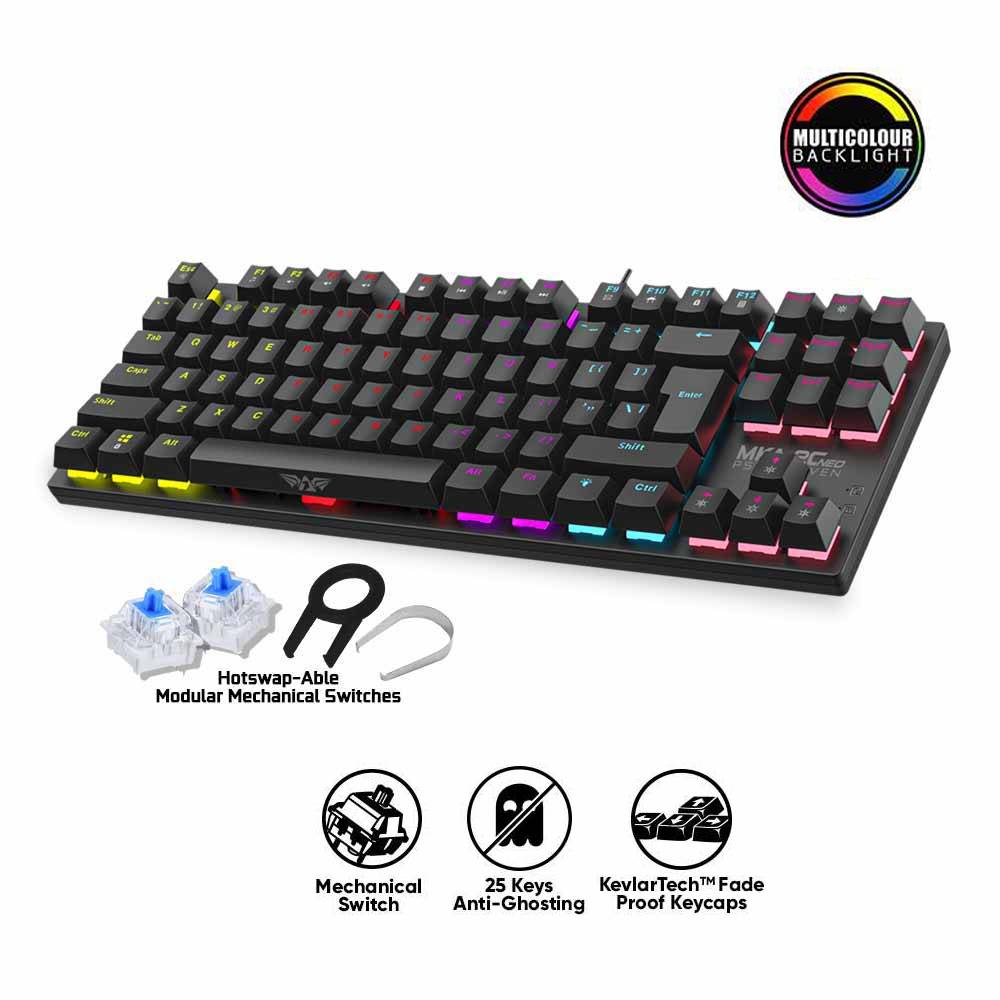 ARMAGGEDDON MKA-2C NEO PSYCHRAVEN GAMING KEYBOARD BLACK (RED SWITCH ...