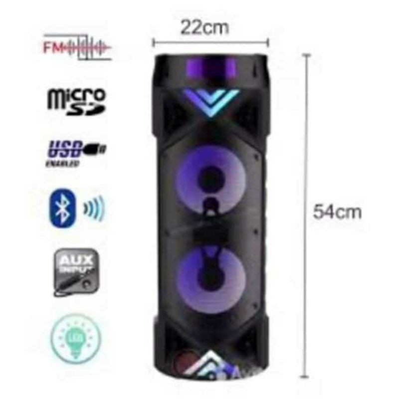 BT Speaker Bluetooth ZQS-6208 Super Bass/Karaoke. 