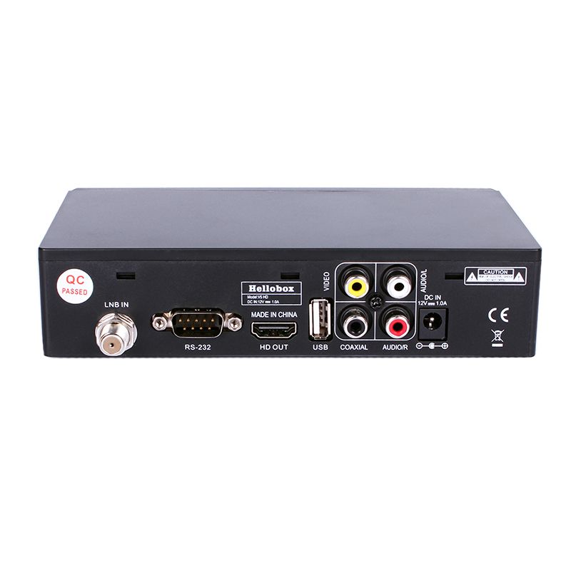 Hellobox 5 Receiver Satellite TV Receiver Box DVB-T2 DVB S2 Combo TV Box Tuner Satellite TV Receiver DVB S2X H.265 - 2 Year All Sri Lankan Channels Free No Reload- Wi-Fi Stick FREE. 