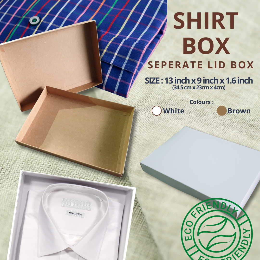 Shirt Box (34.5 cm x 23cm x 4cm)  10 Boxes. 