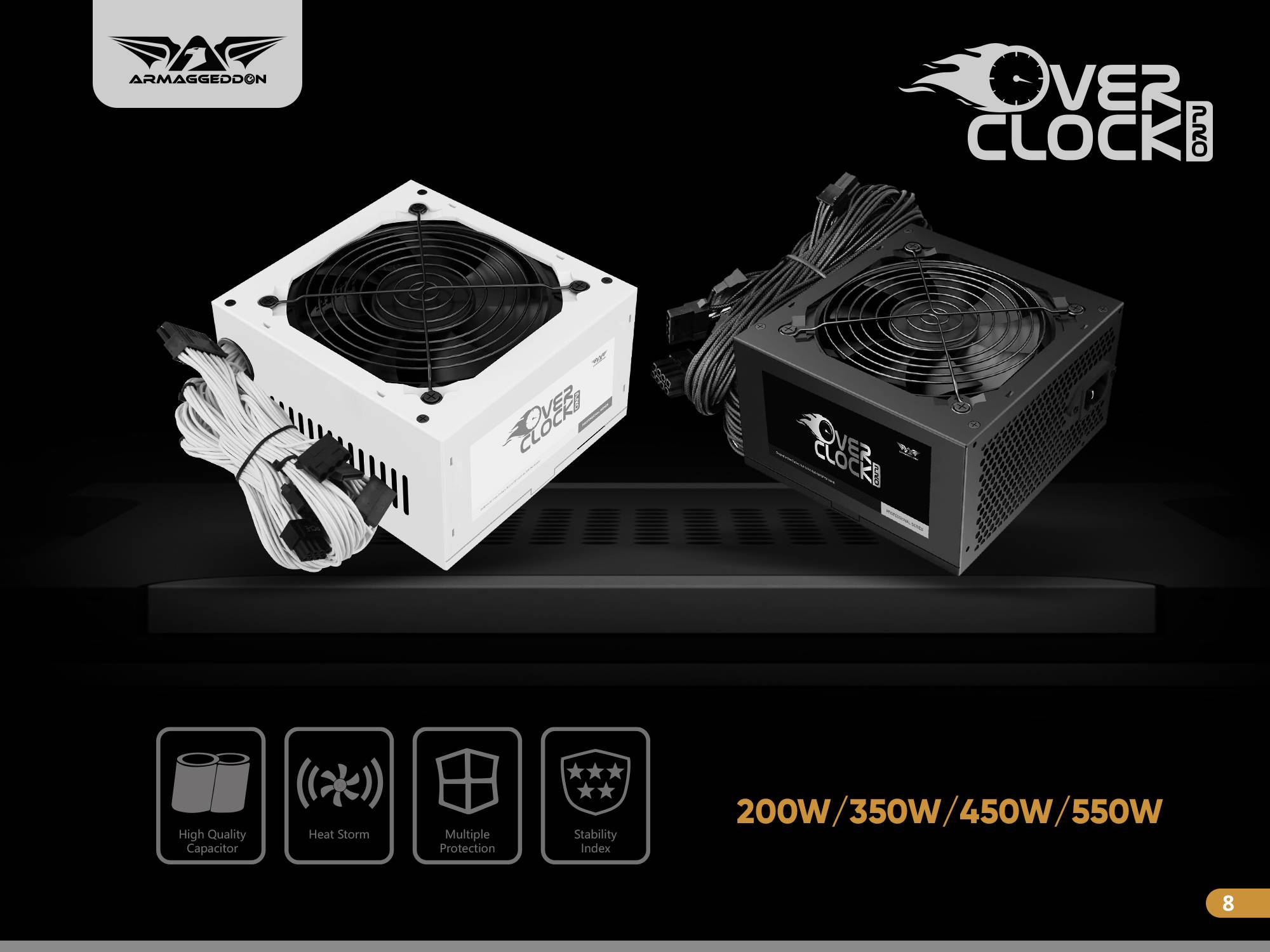 Armaggeddon Overclock Pro Ordinary Power Supply 550W. 