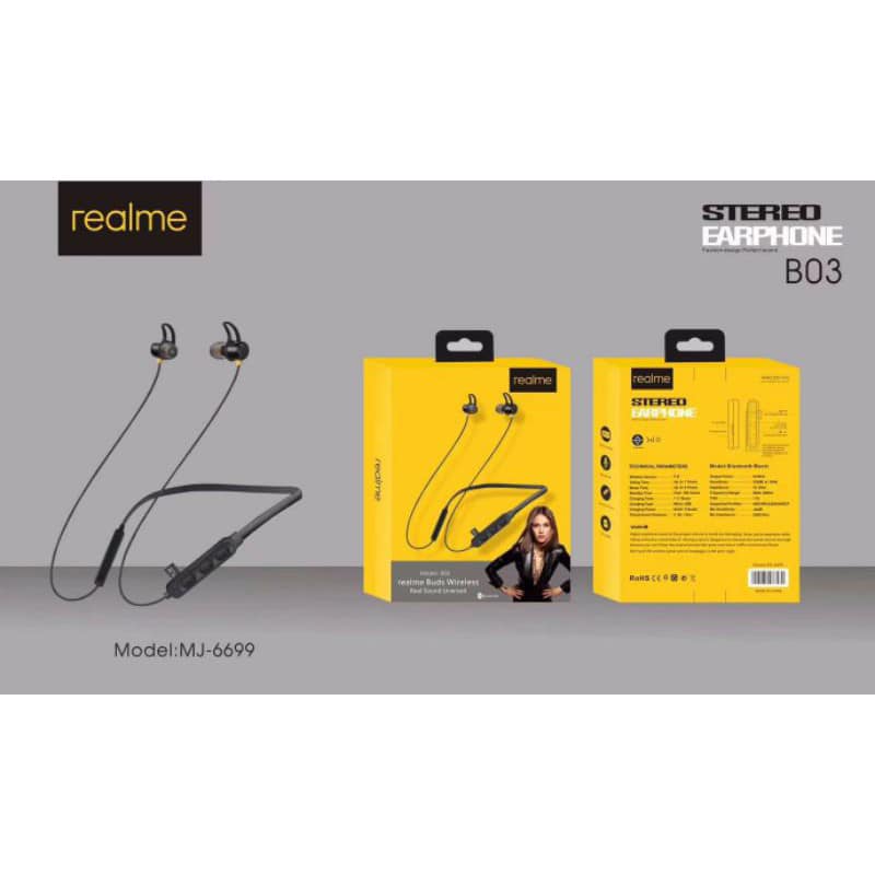 Realime Wireless Neck Band with Memory Card Slot. 