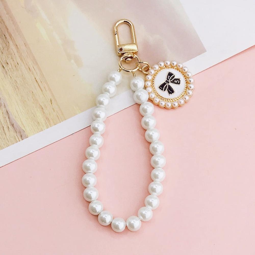 Mobile Phone Chain Pendant Keychain Mobile Phone Case Pearl Pendant DIY Pearl Pendant Pearl Pendant. 