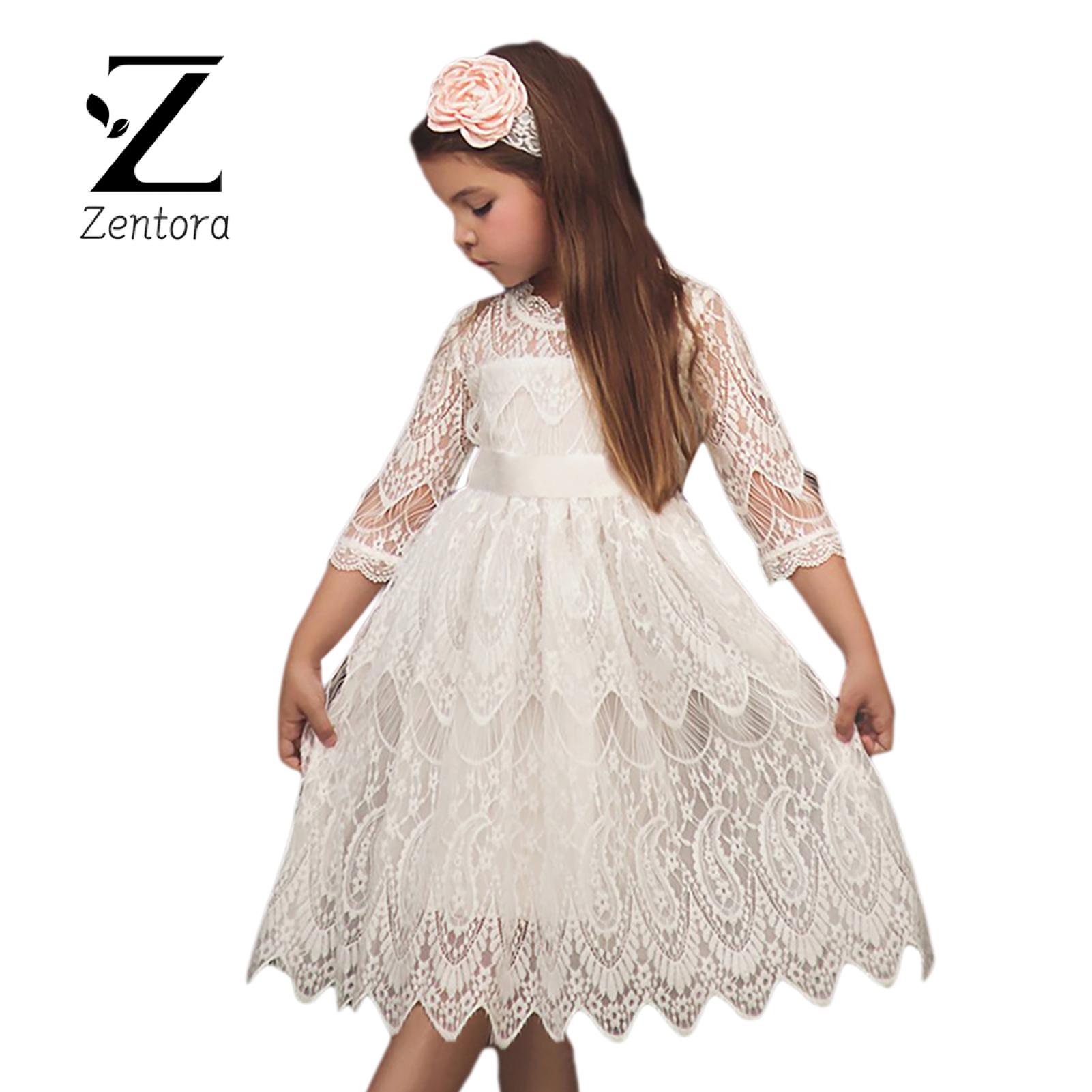 Zentora Children Dress Mesh Deisgn Kids Princess Dress