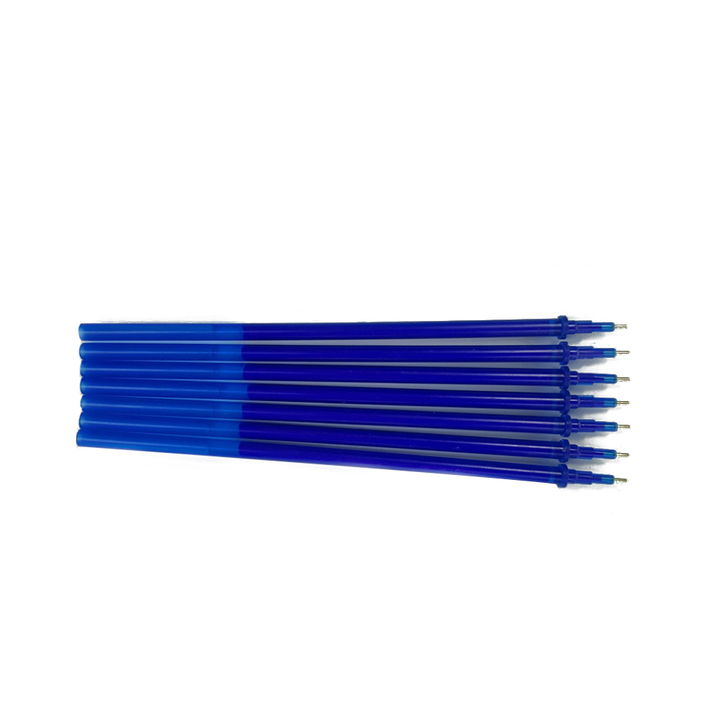0.5mm Erasable Gel Ink Pen Refill School Office Full Needle Erasable Gel Ink Pen Replacement Blue 100Pcs. 