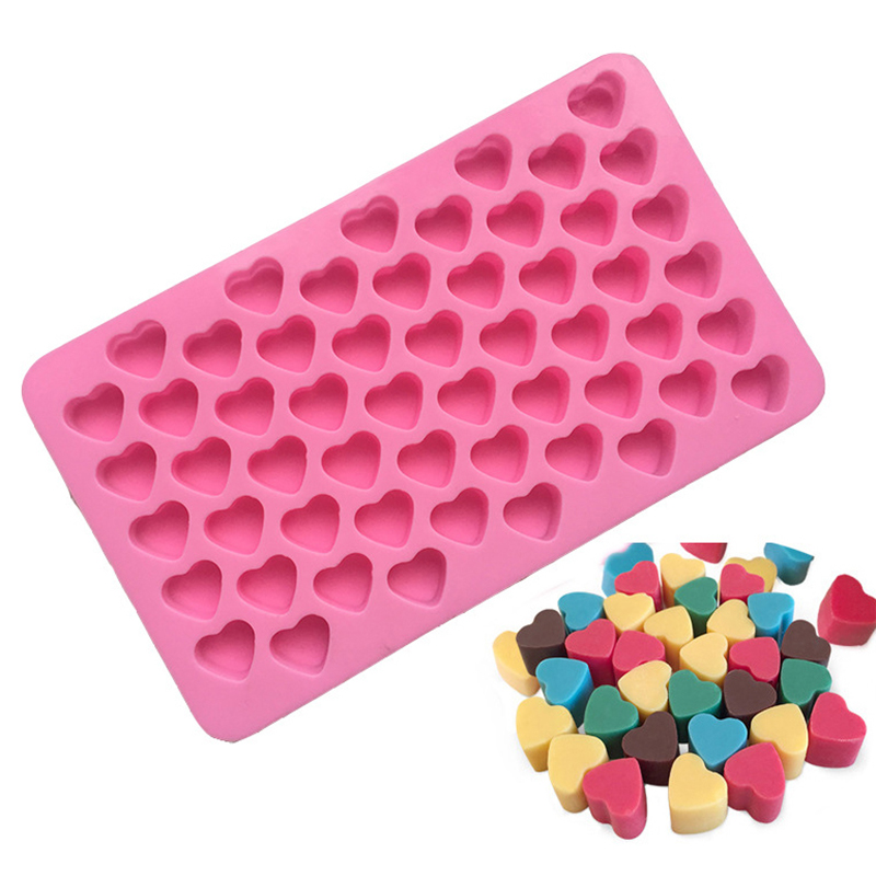 Mini Heart Mold Silicone Ice Cube Tray DIY Chocolate Fondant Mould 3D Pastry Daraz.lk