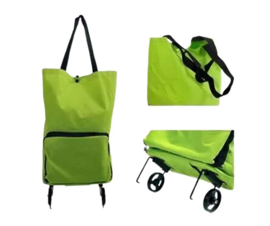 Bag Foldable Shopping Bag with Wheels, TravallingBag, Folding Shopping Pull Cart Trolley Bag with Wheels Foldable Shopping Bags Reusable Grocery Bags Vegetables Bag. 