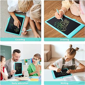 NEWYES 8.5 Inches Colorful Writing Drawing Tablet Electronic Digital LCD Graphic Boards Doodle Notepad Erasable Handwriting Pads3. 