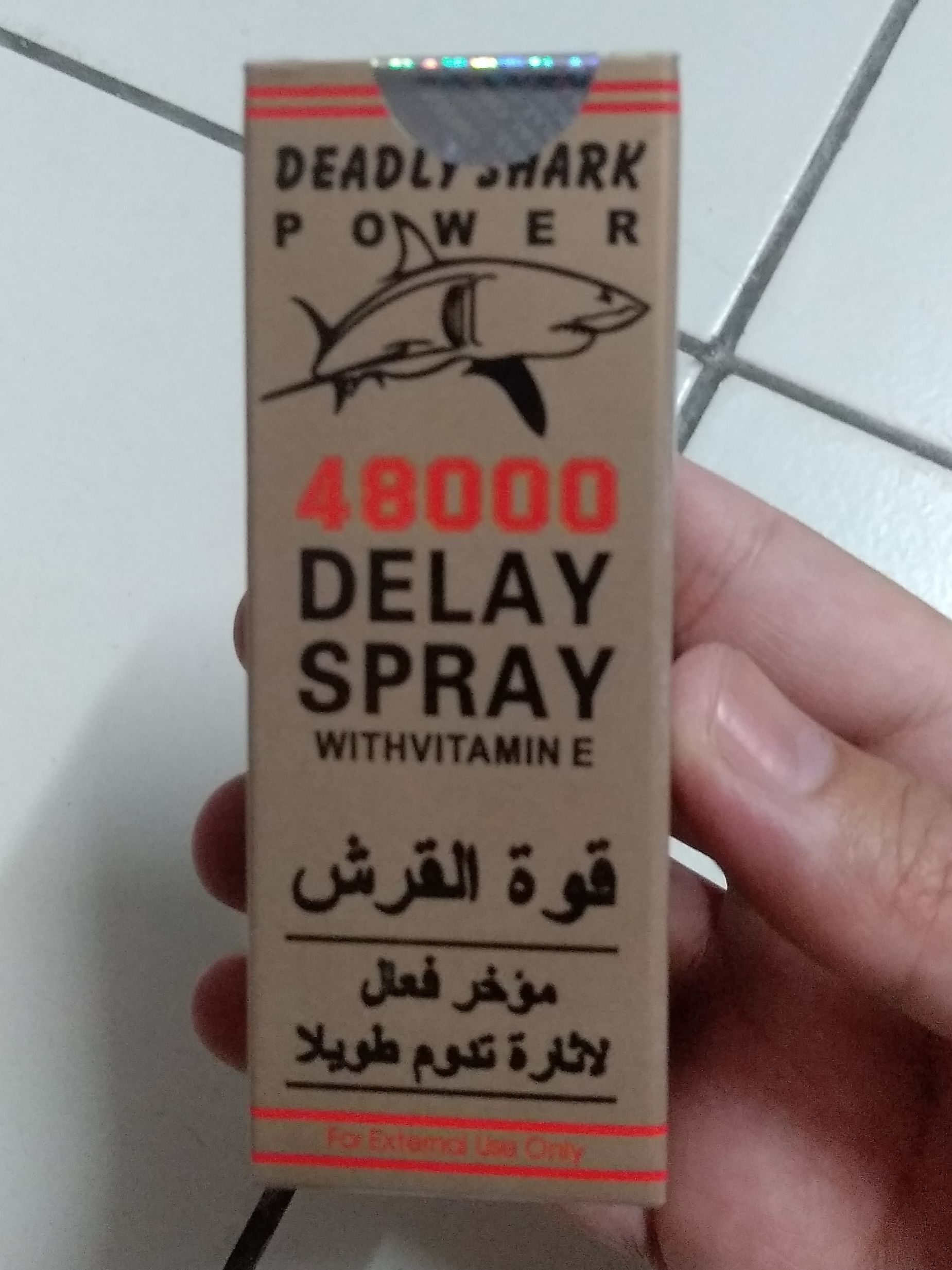 18+ Adults Deadly Shark 48000 Strong Men's Ejaculation Delay, Long Time Sex Spray with Extra Vitamin E  Advance Formula Made In Germany. 