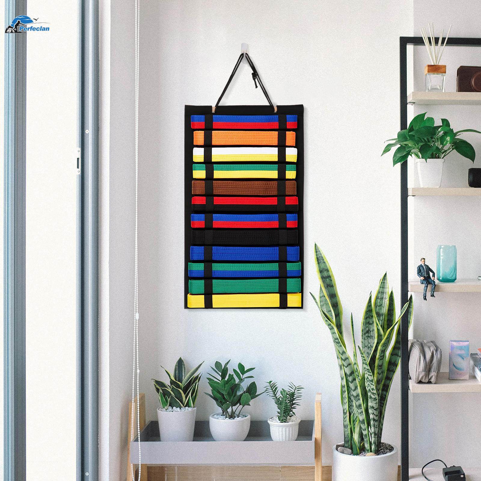 Martial Arts Belts Organizer Taekwondo Belt Display Rack Adults Holder Hanging Karate Belt. 