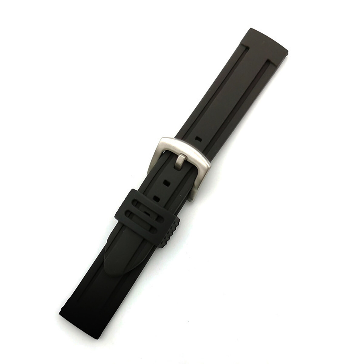 【Miga Plaza】28mm 30mm Waterproof Silicone Watchband 18mm 20mm 22mm 24mm 26mm Stainless Steel Metal Brushed Buckle Bracelet Rubber Watch Strap High Quality Sport Soft Diving Clock Band. 