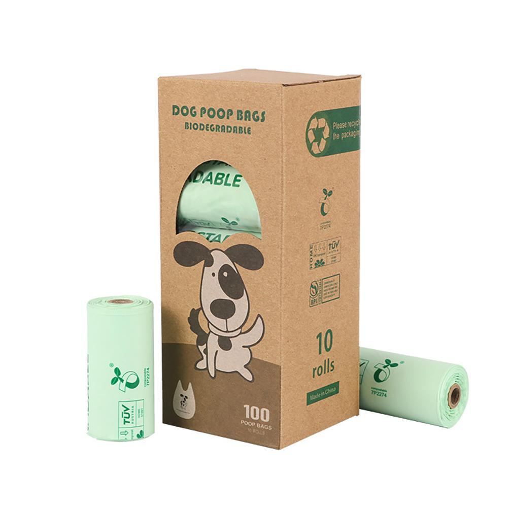 SF Degradable Corn Starch PLA Biodegradable Pet Garbage Bag Compostable Outdoor Clean Box Waste Bag Vest Style Cat Dog Poop Trash Bags Outdoor Pets Pick up Tools Pet Accessories. 