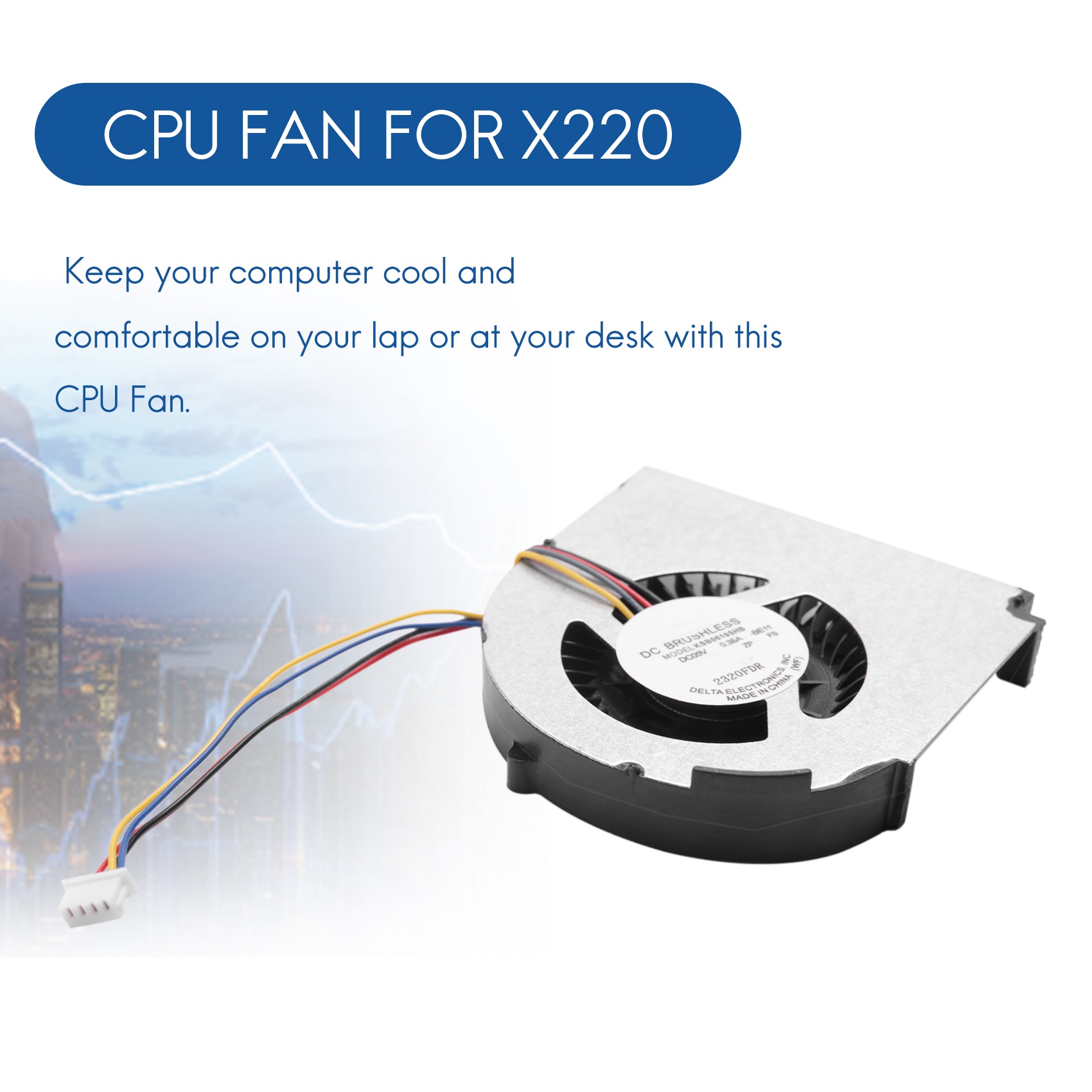New CPU Fan For Lenovo Thinkpad X220 X220I X220T X230 X230I X230T 4pin. 