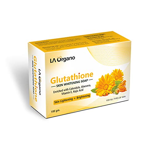 LA Organo Glutathione Calendula Skin Whitening Soap For All Skin Type  (100gm) Pack of 1 (FROM INDIA)SAB