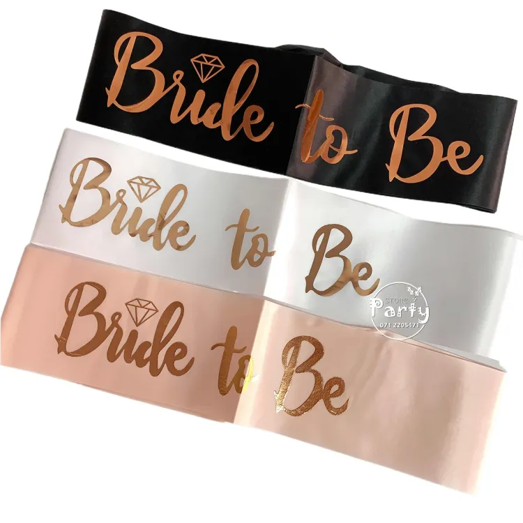 Bride to be hot sale sash in store