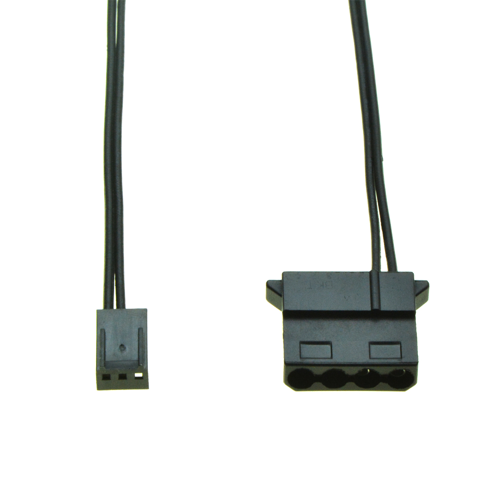 Ide Female Port To 3 Pin Fan Power Female Cable Molex D Plug Power To 3 Pin Connector Computer Pc Cooling Convertor Cable. 