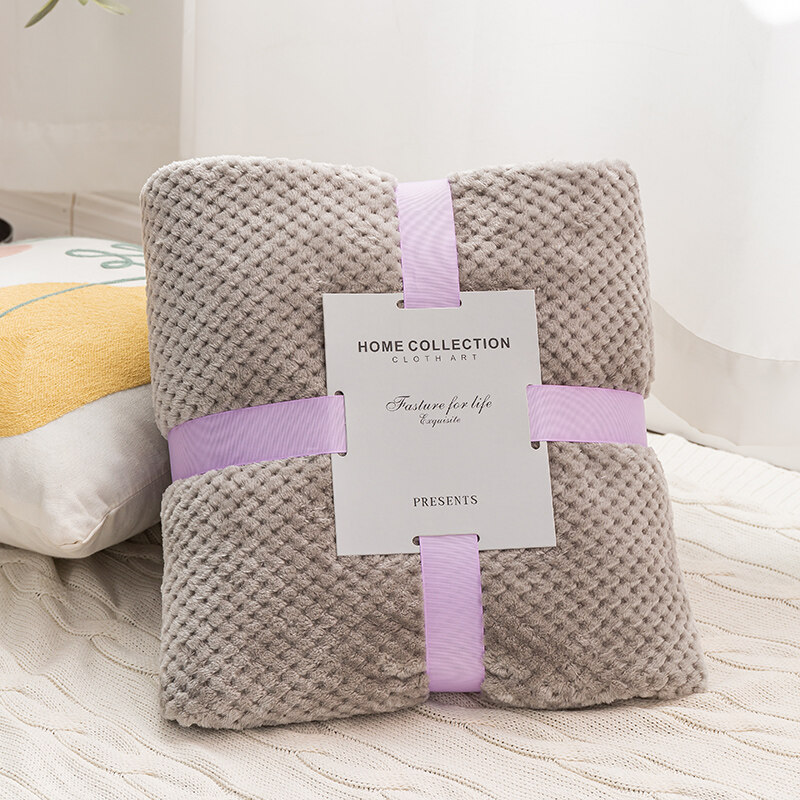 Super Soft Fluffy Plaid Winter Bed Blankets Large Thick Fleece Sofa Blanket Pink Small Microfiber Blanket for Kids Bedding Home
