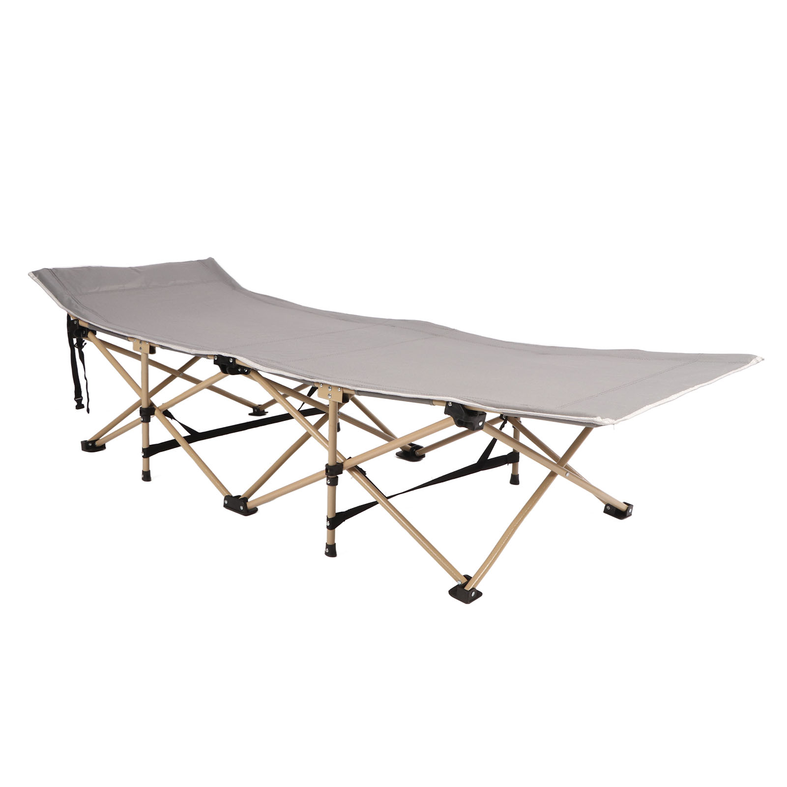 Sleeping Cots Bed Folding Guest Bed Portable Stable Support Versatile Comfortable Breathable Fabric for Office. 