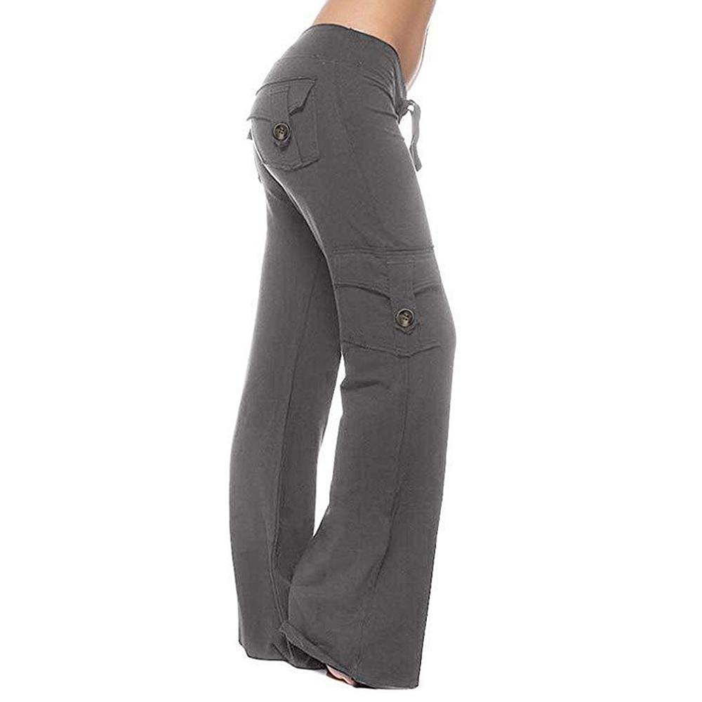 Women Yoga Pants Drawstring Wide Leg 