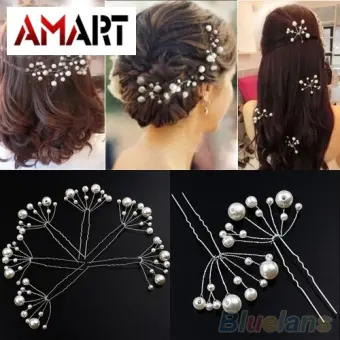pearl hair clips and combs