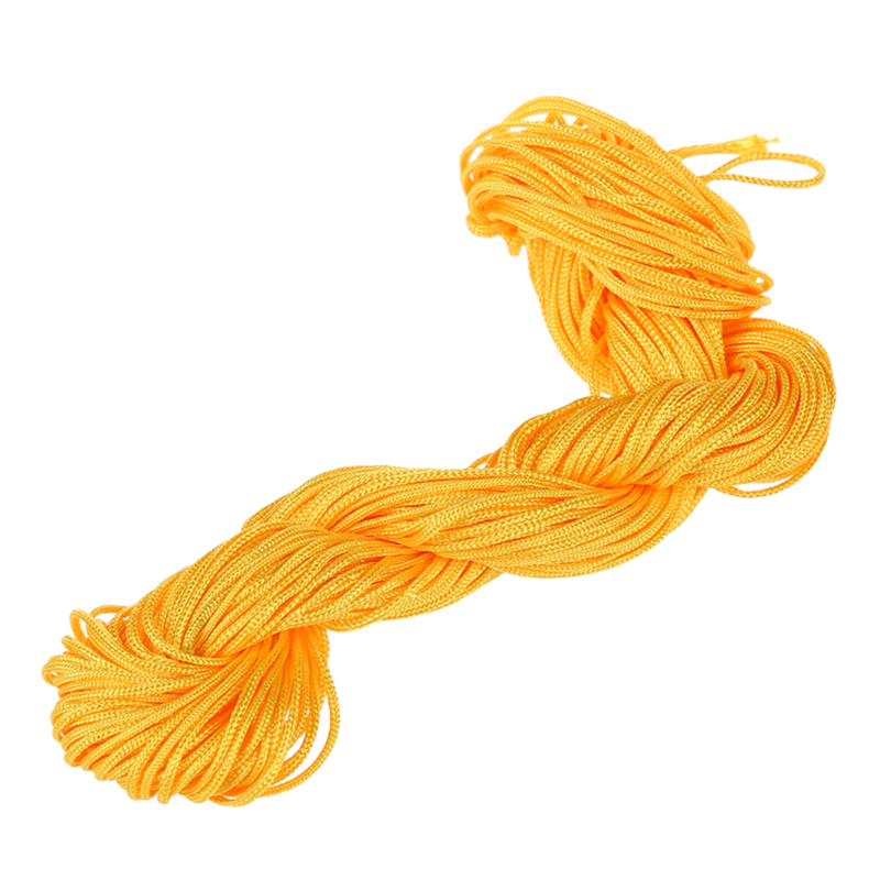 NYLON CORD THREAD CHINESE KNOT MACRAME RATTAIL BRACELET BRAIDED STRING ROLL 1MM