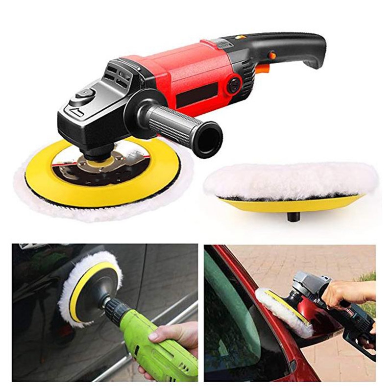 QUANBU 10 Pcs 125 Mm Car Polishing Pad 5 Inch Inch Polish Waxing Pads Wool Polisher Bonnet Car Paint Care Wool Polishing Pad. 