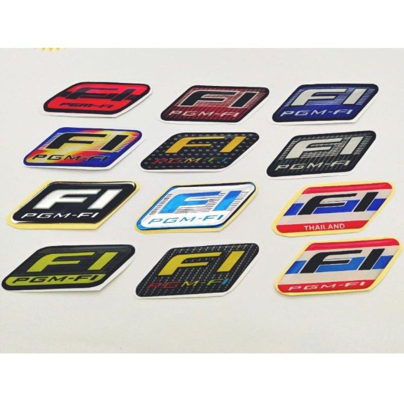 1Pc Multi Variant PGM FI Emblem Logo for Honda Beat Vario Revo Sonic CB 150r CBR Spacy ADV Motorcycle Accessories