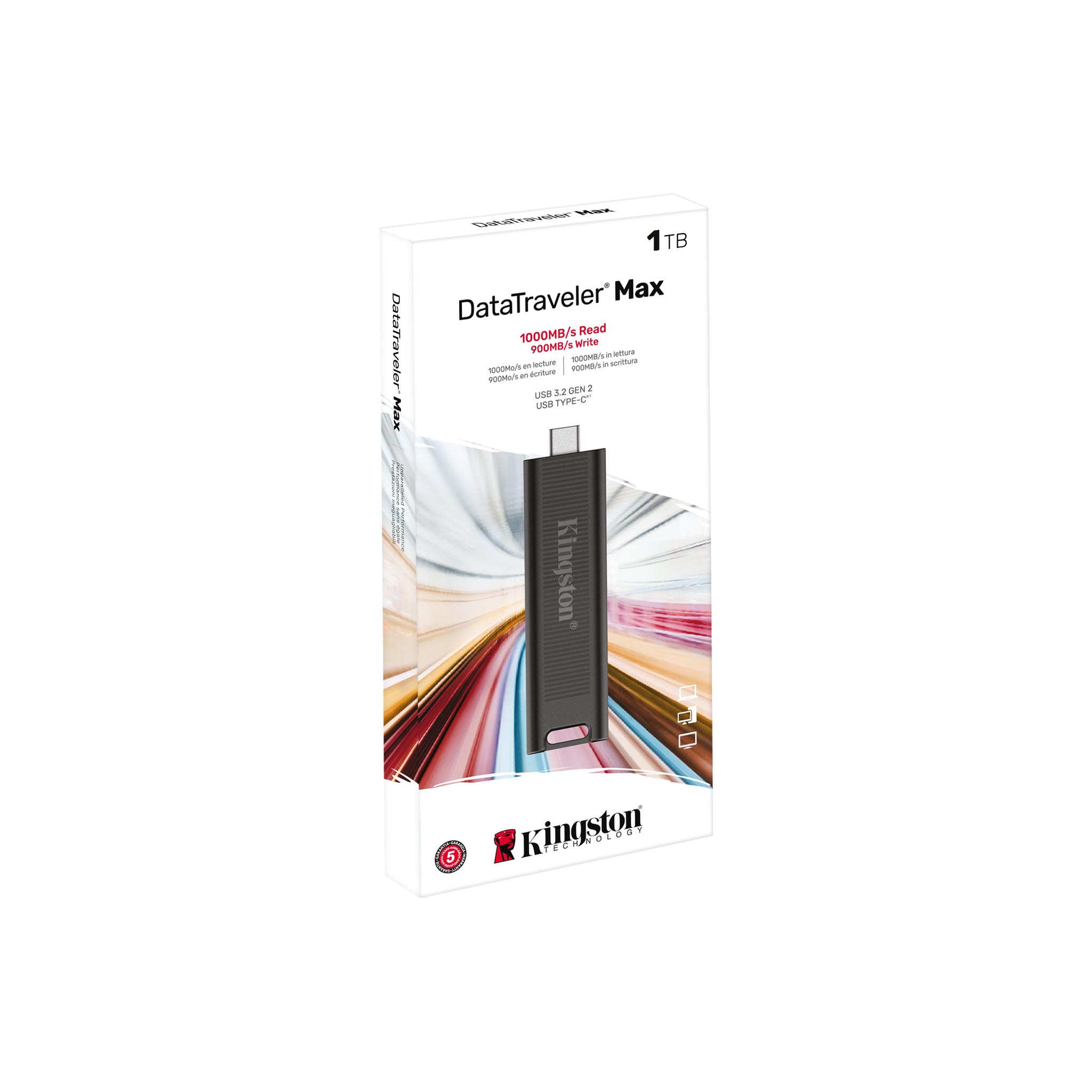 Kingston DataTraveler Max 256GB 512GB 1TB USB 3.2 Gen 2 Type-C Flash Drive