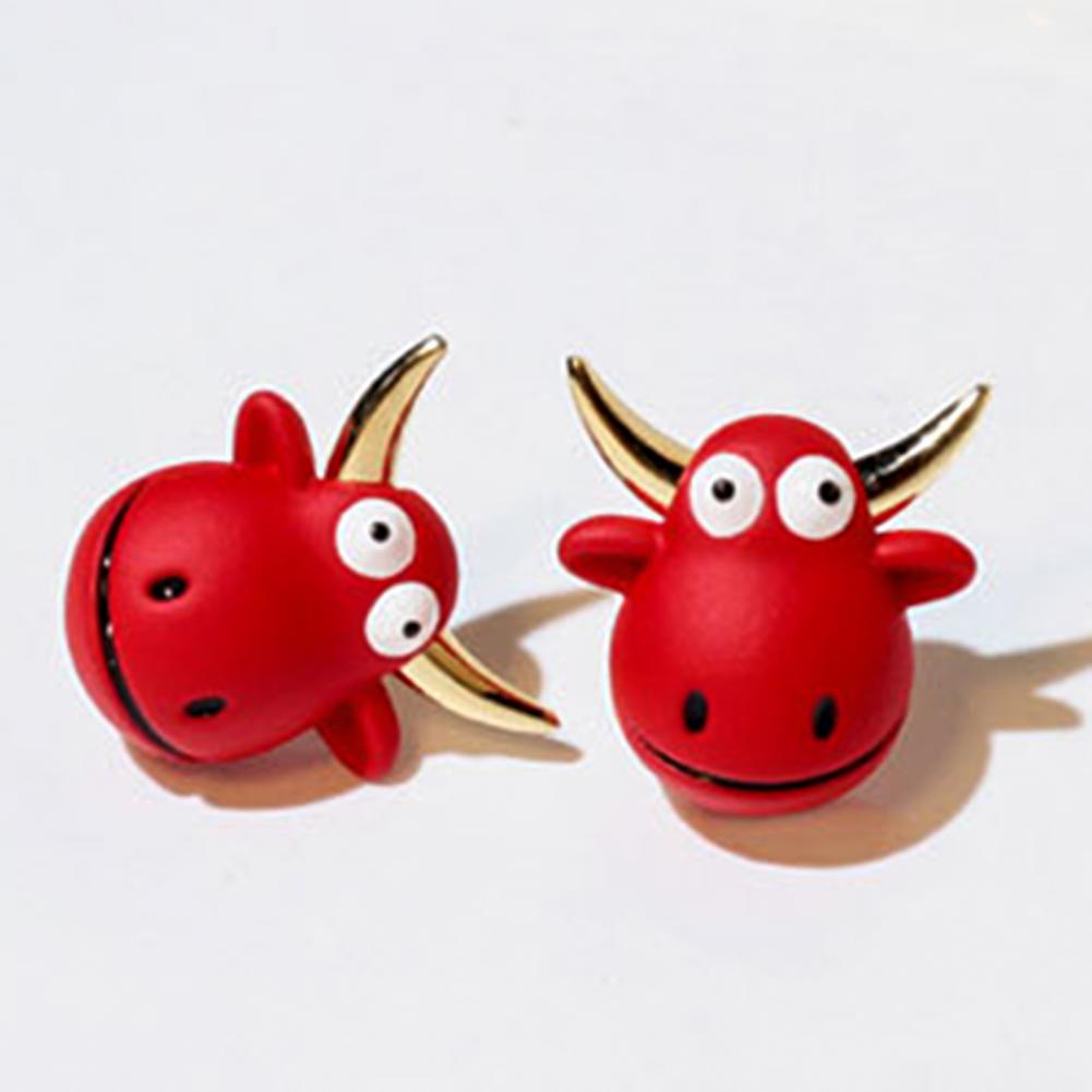 【ALLGOOD】1Pair Earrings Cow Shape Wedding Jewelry Rhinestone Ladies Dangle Earrings for Birthday Pary Earrings Wedding Jewelry Dangle. 