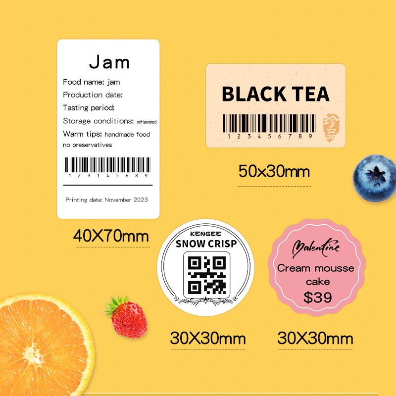 Ink Free Label Printer, Barcode, Food Label, Clothing Tag, Thermal Sensitive Adhesive, Small Label Machine, Commercial Portable Small Printer In Supermarkets. 