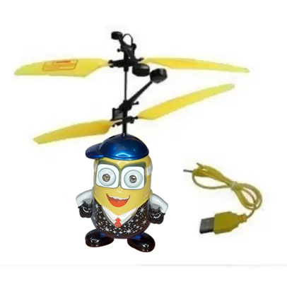 Minions, Bumblebee, Smile Flying Drone Infrared Hand Sensor Helicopter Induction Drones Toys. 