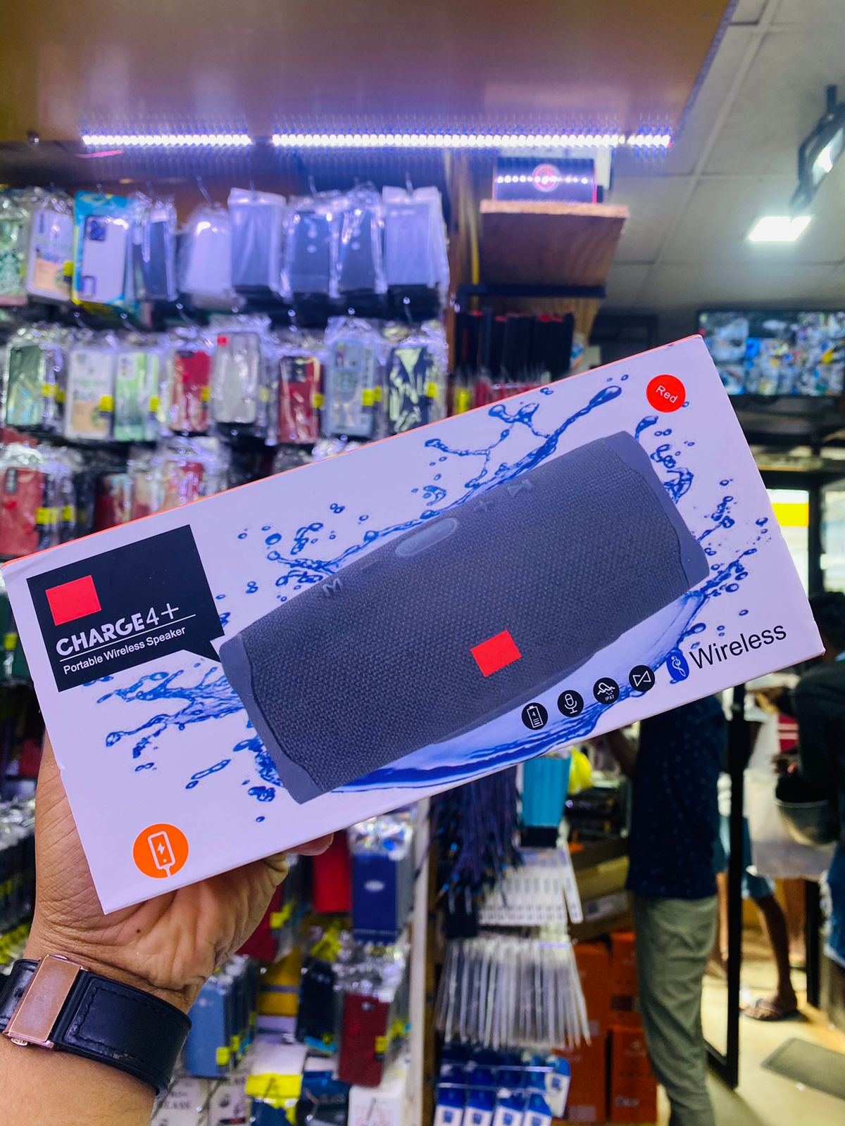 Bluetooth Speaker JBL Charge 4+ Speaker Boom Box Portable Subwoofer With Mic OEM A Grade Highest Copy