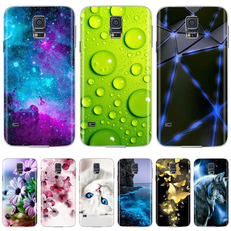 For Samsung Galaxy S5 Case S5 Mini Soft Tpu Back Case on For