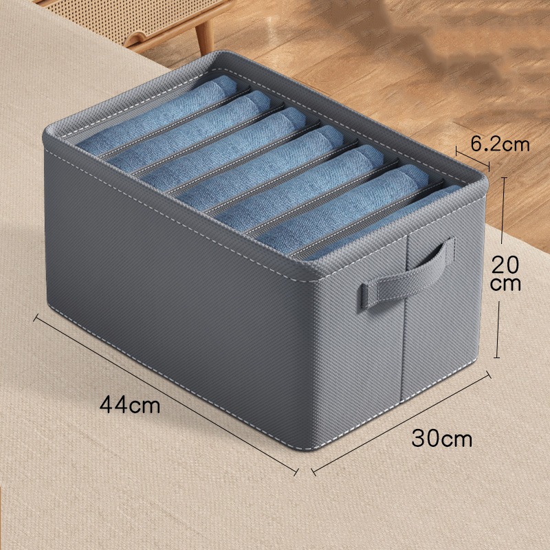 Jeans Compartment Storage Box Closet Clothes Drawer PP Board Separation