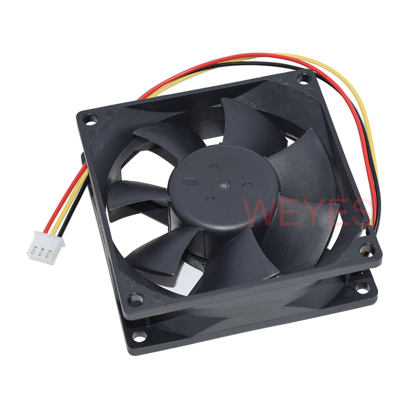 NEW DWPH EFC-08E12D-EF05 DC 12V 0.4A 80x80x25mm 3-wire Server Cooling Fan. 