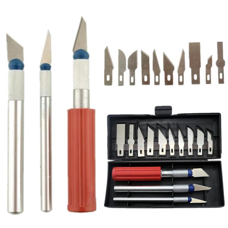 High Quality Pen Knife with 5 Interchangeable Sharp Blades  for Carving and Mat Cutting as a Mobile Phone PCB DIY Repair crafting knife sticker cutter paper cutter.  For precision cutting art and Tools. 