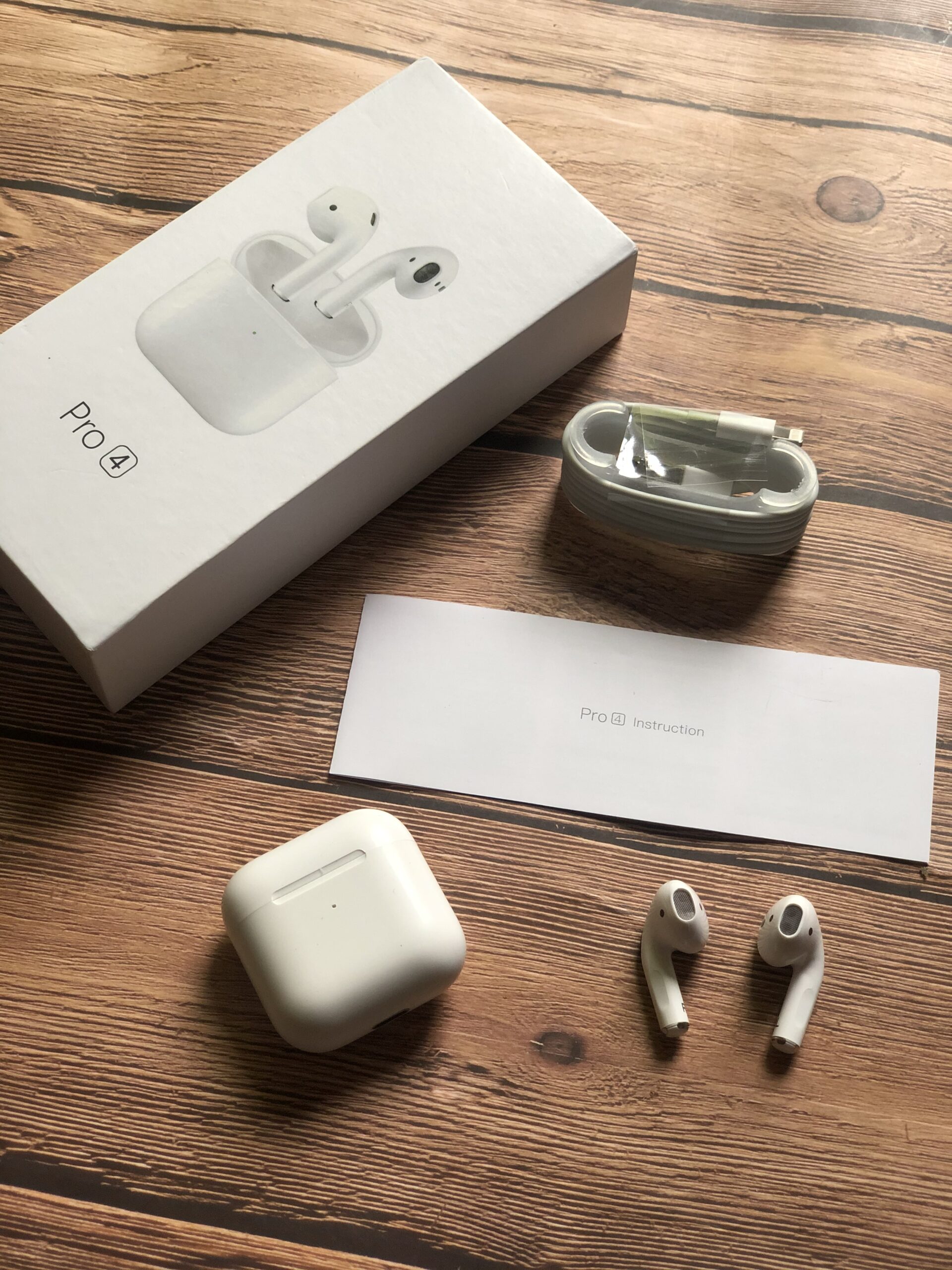 Airpods Pro 4 TWS EarPods AAA grade - High Quality- For IOS, Android  Further i7s tws, i11 tws, i12 tws, i15 tws, 18 tws, Airdots, Pro 4 Ear  buds: Buy Online at