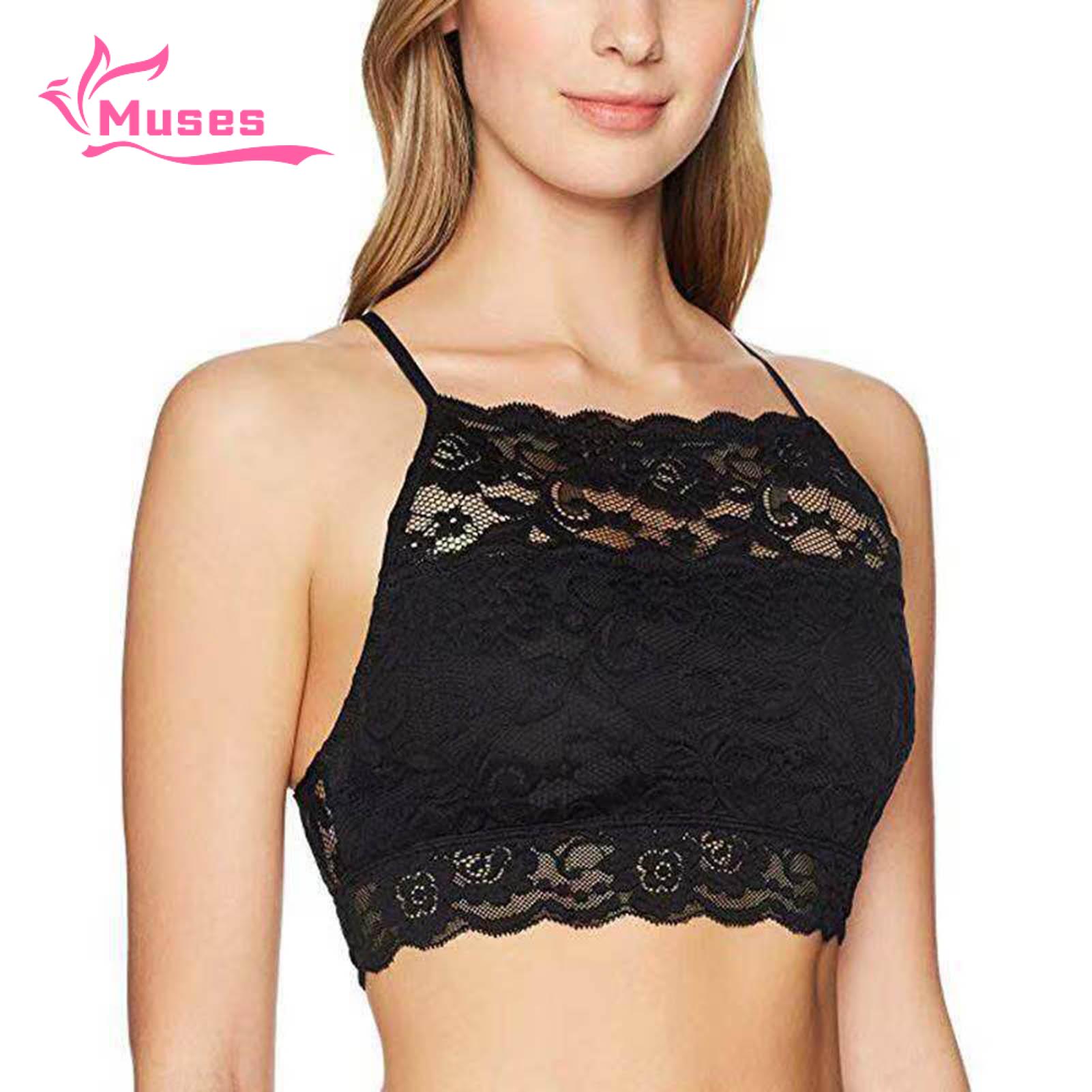Muses Mall Thin and breathable lace fabric will keep you feeling cool in hot summer. The bandeau design can show off your collarbone very well.. 