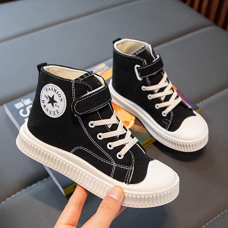 girls black high top sneakers