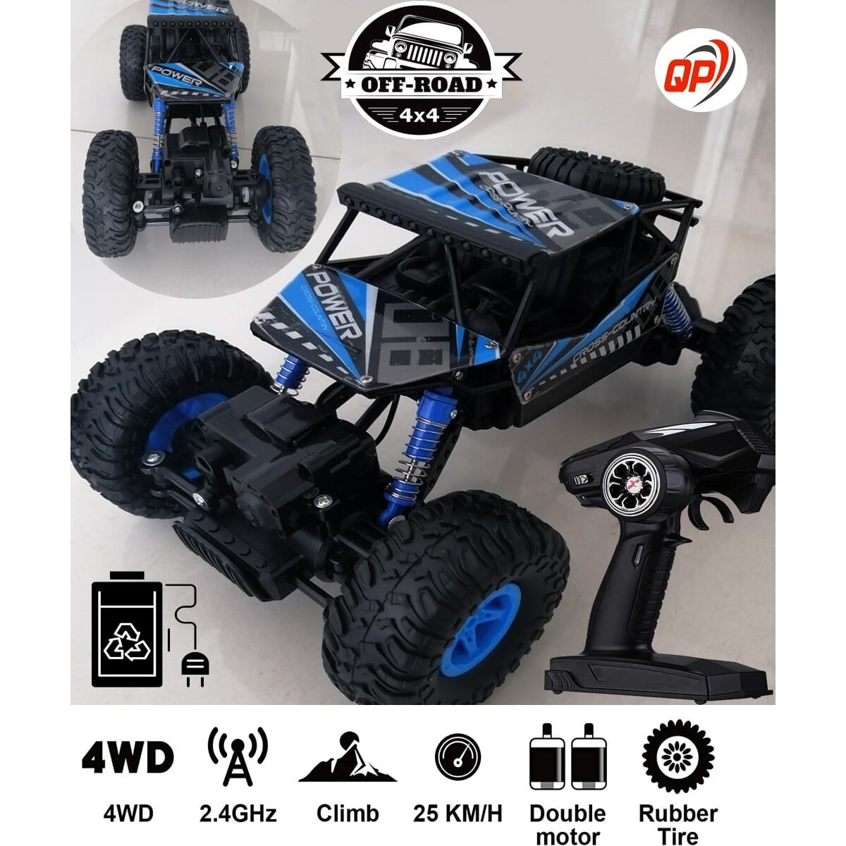 Rc jeep 4x4 off best sale road price