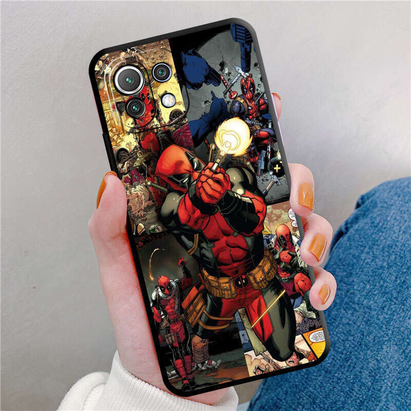 [Wsno] Xiaomi POCO X3 NFC Mi 11 Lite 11t 10t Pro 5G 12x4x5 Note 10 13 9t F1 M3 shell TPU telefon abdekung manga dead pool. 