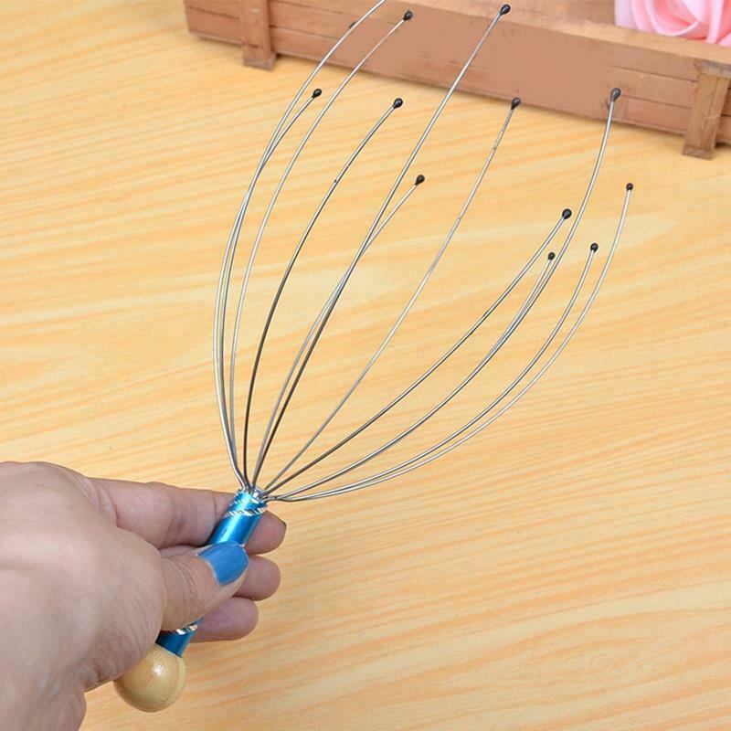 Head Neck Scalp Massager Massage Octopus Equipment Stress Release Relax Tool 1 Pcs. 