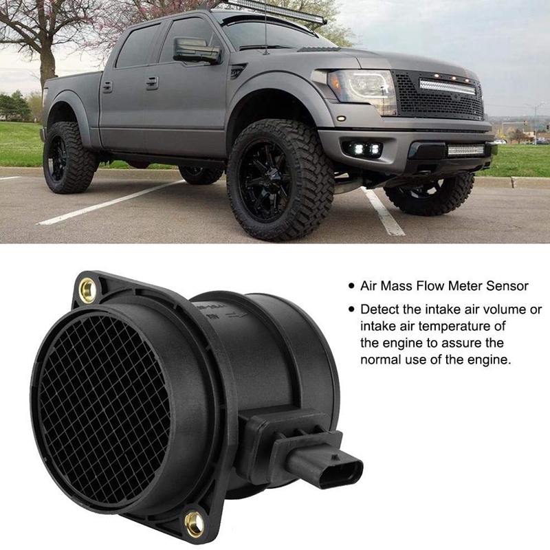 Sensor for el flujo de masa de aire MAF SsangYong Actyon KYRON REXTON RODIUS 2.0 2.7 3.2 Xdi A6650943148 0280218199 material plástico del ABS es fuerte y duradero Auto Parts Negro Sensores