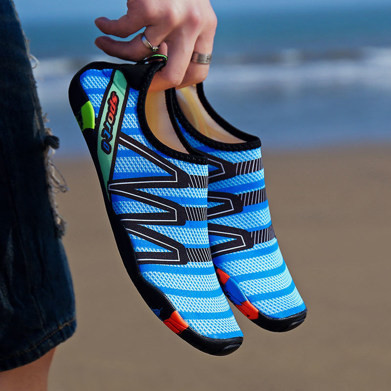 Wading Swimming Shoes Hot Models for Men and Women 2024 Beach Shoes Summer Dual-Use Upstream Red Beach Soft Sole Shoes Foot Internet Celebrity. 